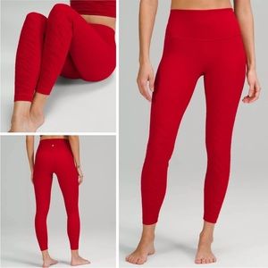 NWT Lululemon Wunder Under HR MSRP $118 Tight 25” Lunar Red (VERY RARE) Size 4